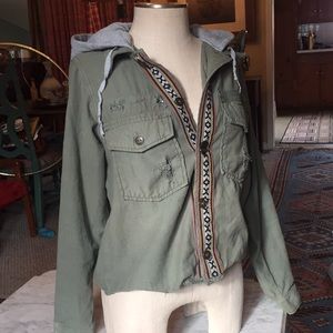 FP Distressed Army Jacket